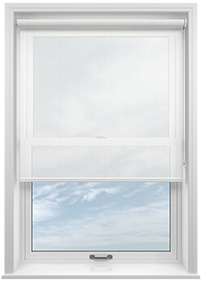Crystalline Voile, Cream - Twist&Fit Roller Blind